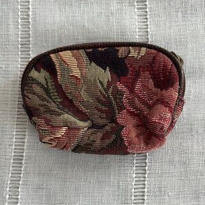 Bueno Tapestry Coin Purse  with Vintage Floral Design